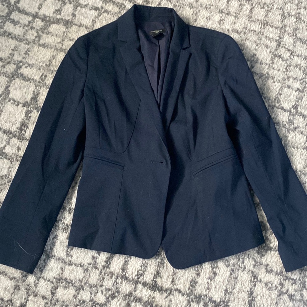 Ann Taylor 2P Navy Blue Blazer